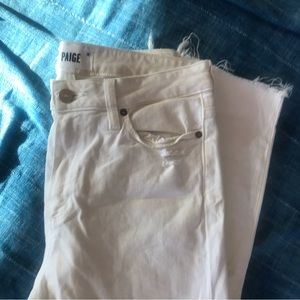 PAIGE white jeans. Like new.